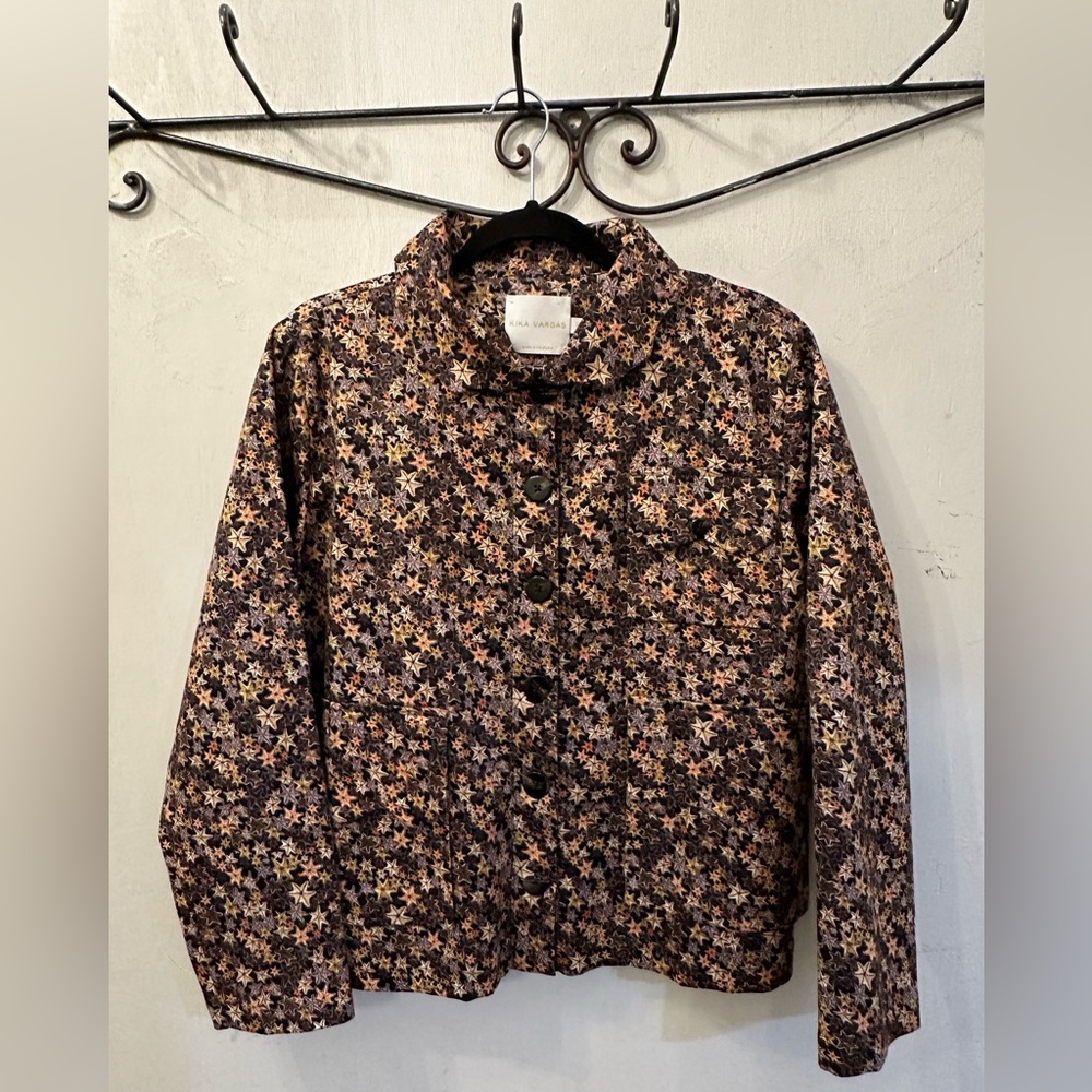 Kika Vargas Starry Floral Blazer